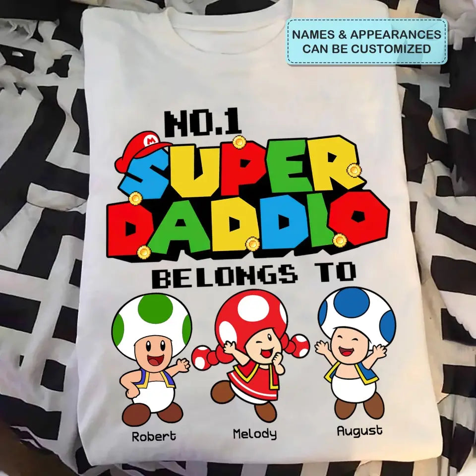 Personalized T-shirt - Father's Day, Birthday Gift For Dad, Grandpa - No.1 Daddy