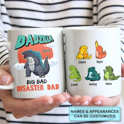 Personalized White Mug - Father's Day, Birthday Gift For Dad, Grandpa - Big Dad