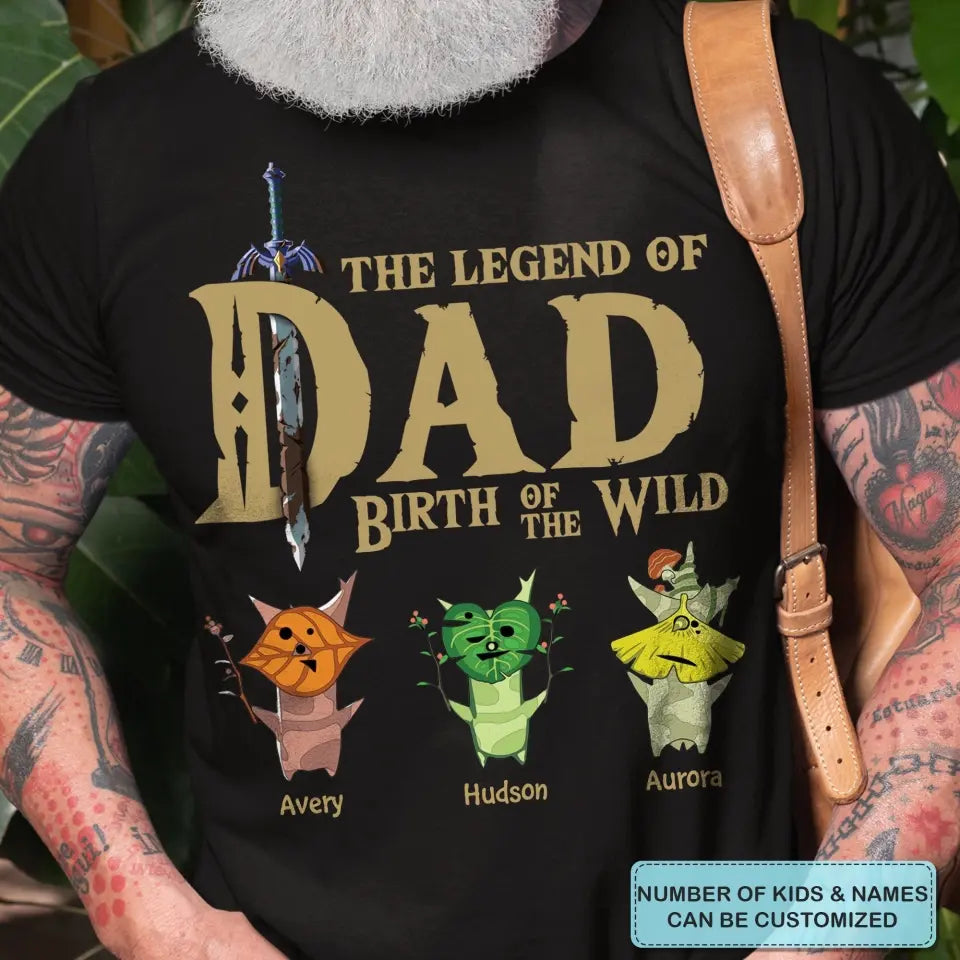 Personalized T-shirt - Father's Day, Birthday Gift For Dad - The Dad Legend