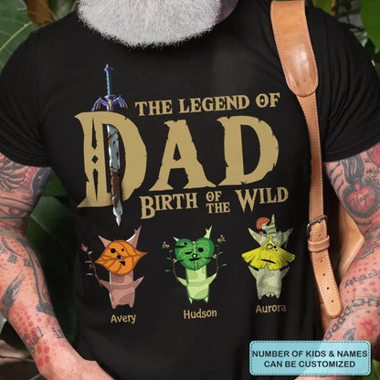 Personalized T-shirt - Father's Day, Birthday Gift For Dad - The Dad Legend