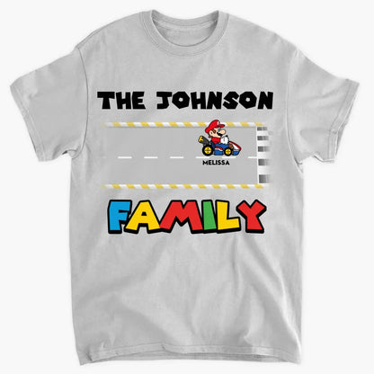 Personalized Custom T-shirt - Gift For Family, Father, Dad, Mother, Mom, Husband, Wife - Racing Team