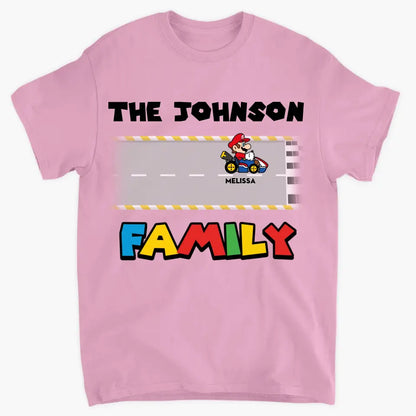 Personalized Custom T-shirt - Gift For Family, Father, Dad, Mother, Mom, Husband, Wife - Racing Team