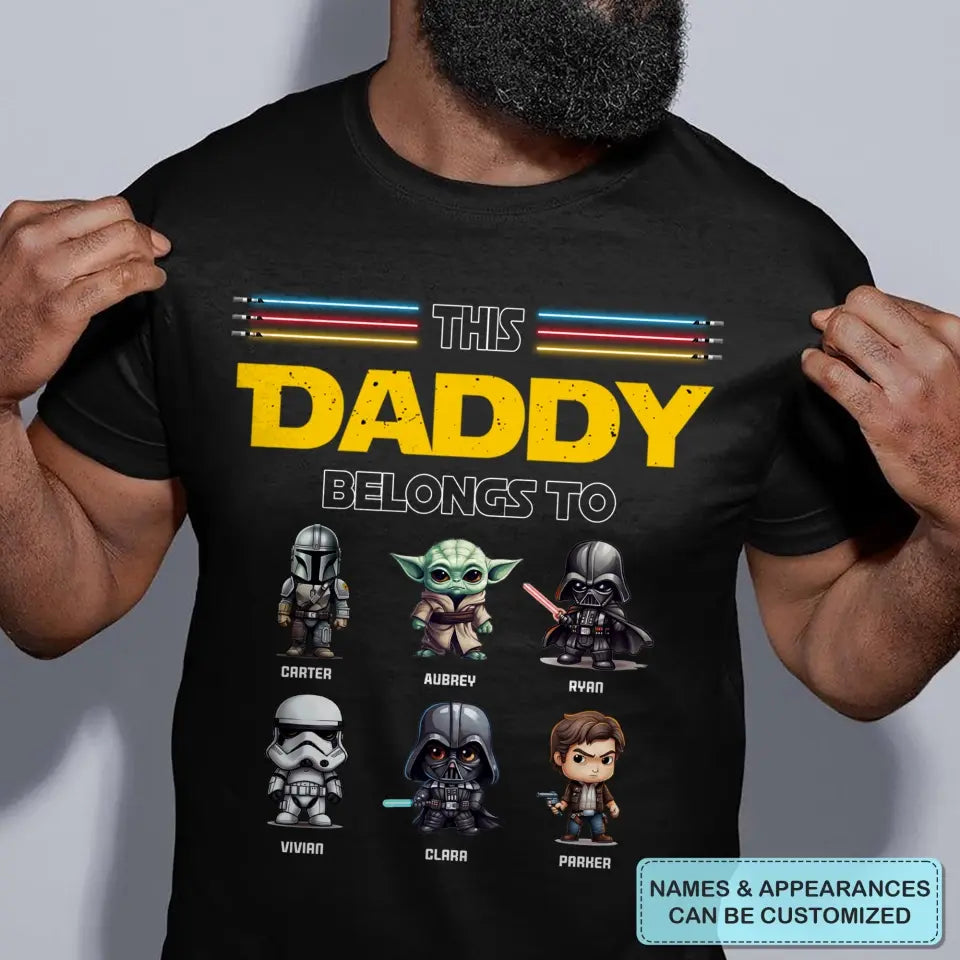 Personalized Custom T-shirt - Father's Day, Birthday Gift For Dad, Grandpa - This Dad Belongs To