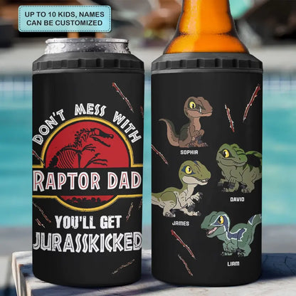 Personalized Custom Can Cooler Tumbler - Father's Day, Birthday Gift For Dad, Grandpa - Don't Mess With This Dad