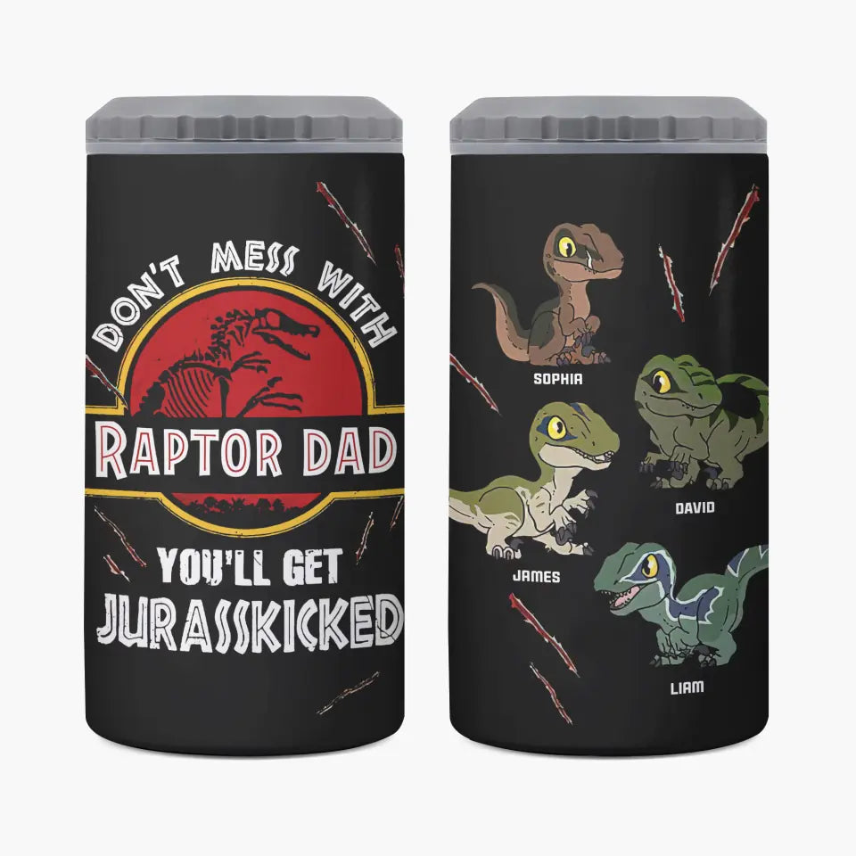 Personalized Custom Can Cooler Tumbler - Father's Day, Birthday Gift For Dad, Grandpa - Don't Mess With This Dad