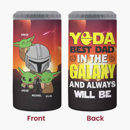 Personalized Custom Can Cooler Tumbler - Father's Day, Birthday Gift For Dad, Grandpa - The Best Dad In The Galaxy