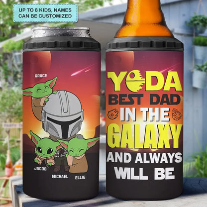 Personalized Custom Can Cooler Tumbler - Father's Day, Birthday Gift For Dad, Grandpa - The Best Dad In The Galaxy