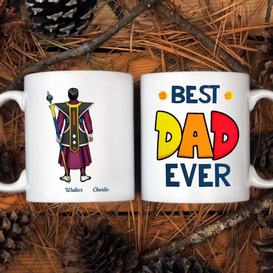 Personalized Custom White Mug - Father's Day, Birthday Gift For Dad, Grandpa - Best Dad Ever