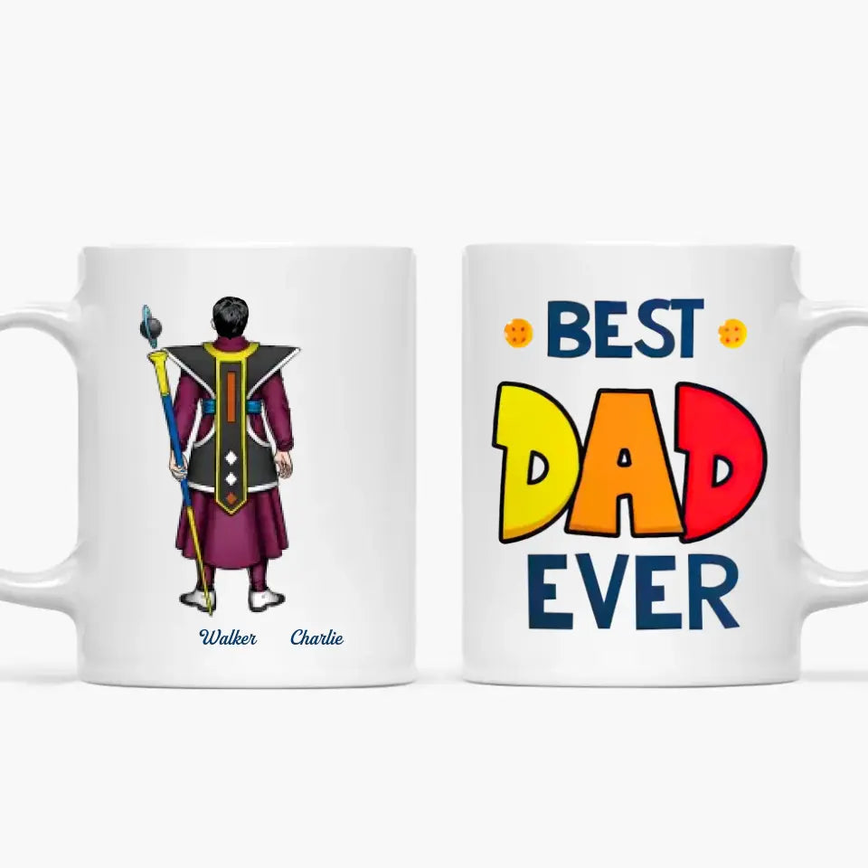 Personalized Custom White Mug - Father's Day, Birthday Gift For Dad, Grandpa - Best Dad Ever