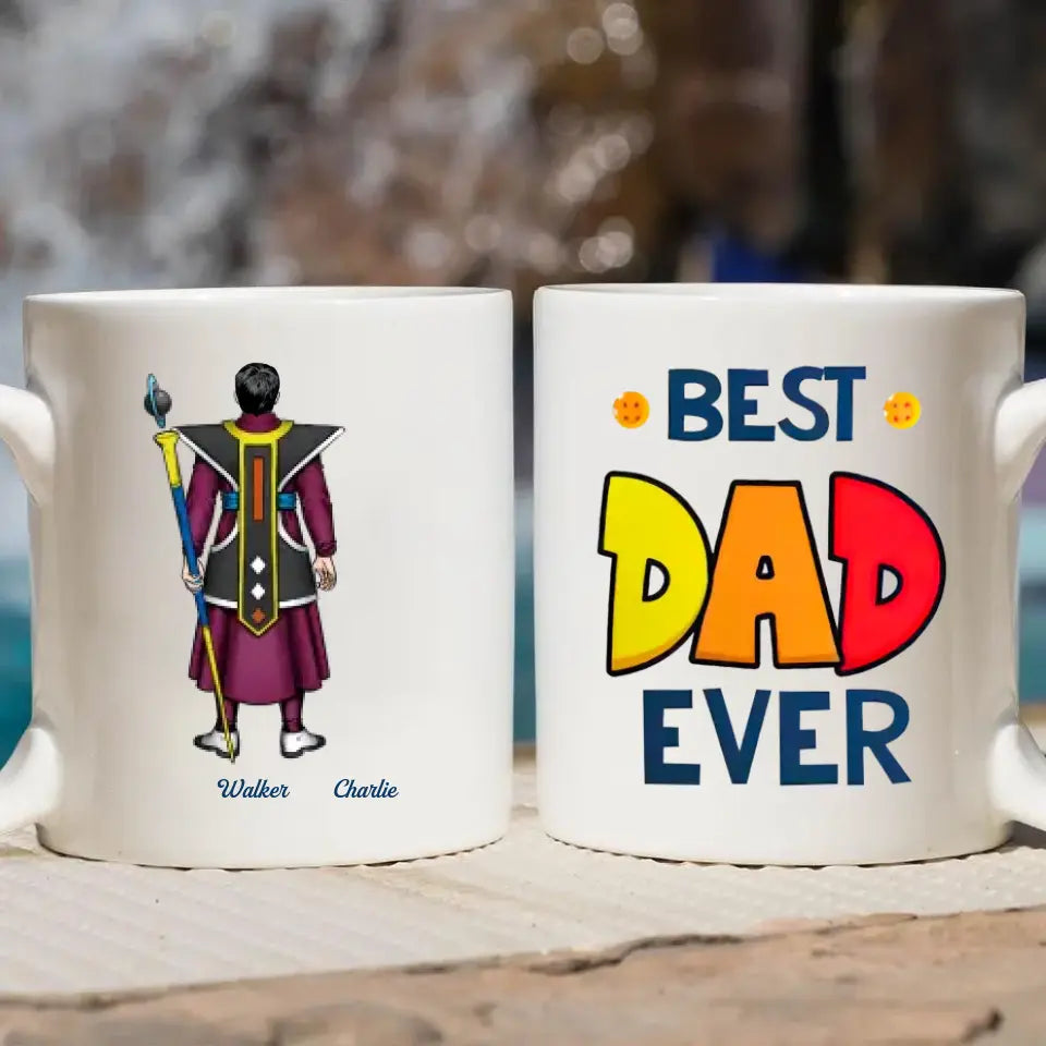 Personalized Custom White Mug - Father's Day, Birthday Gift For Dad, Grandpa - Best Dad Ever