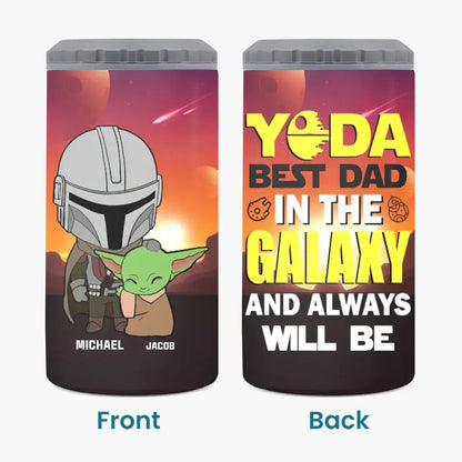 Personalized Custom Can Cooler Tumbler - Father's Day, Birthday Gift For Dad, Grandpa - The Best Dad In The Galaxy