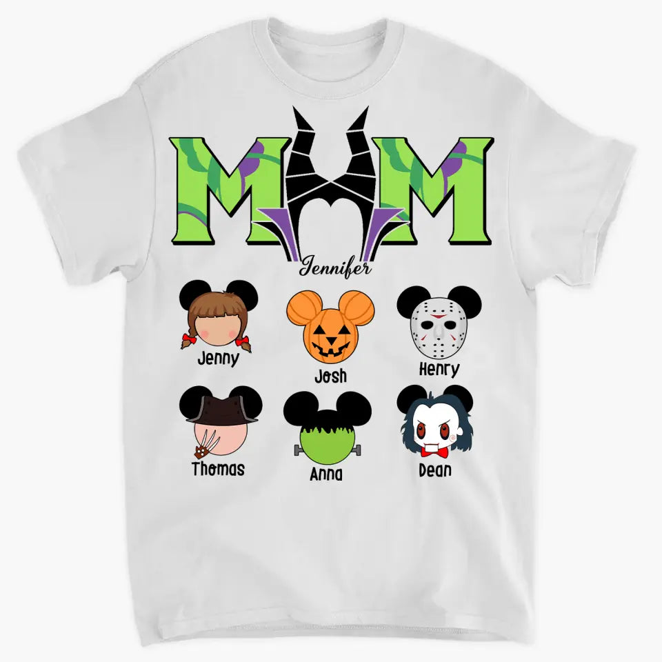 Personalized Custom T-shirt - Halloween Gift For Mom - Momster Halloween