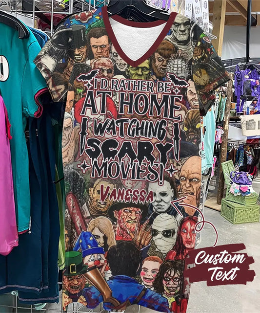 Women's V-Neck Nightshirt - Halloween Horror