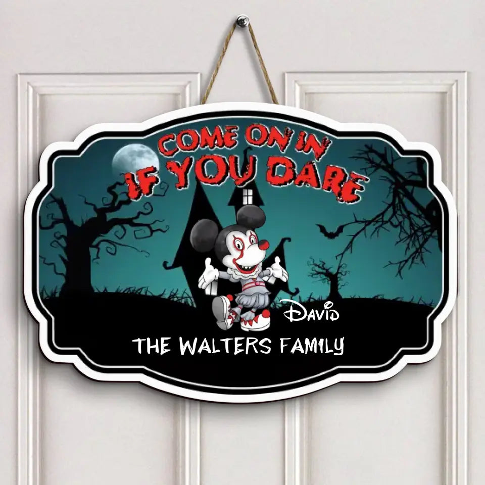 Come On In Halloween - Personalized Custom Door Sign - Halloween Gift For Family Members