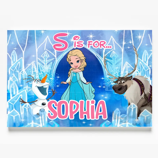 Princess Puzzle - Personalized Custom Jigsaw Puzzle - Gift For Daughter, Girl, Family Members