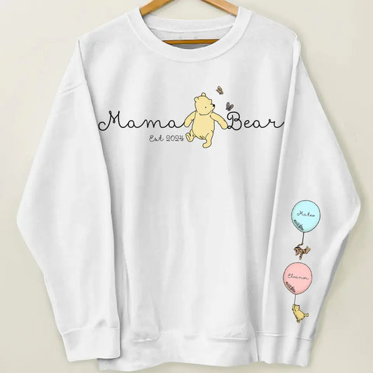 Mama Bear - Personalized Custom Sweatshirt - Mother's Day, Father's Day Gift For Mom, Dad, Family Members