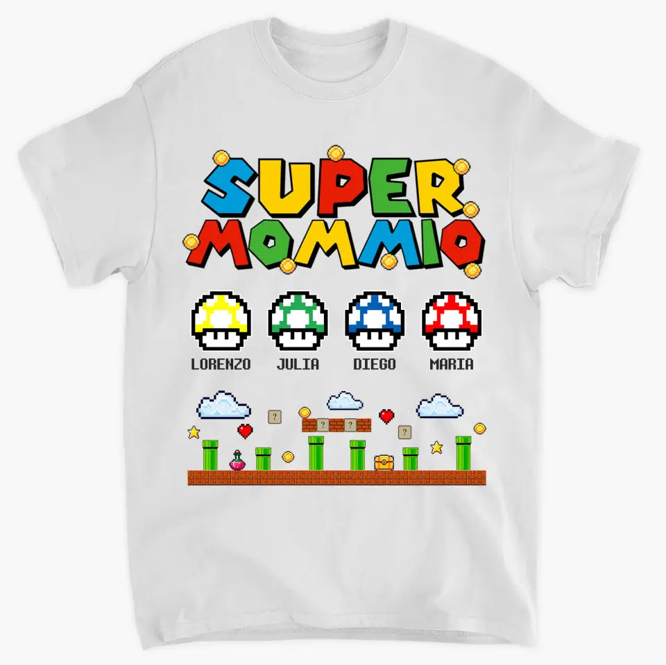 Super Momio - Personalized Custom T-shirt - Mother's Day, Birthday Gift For Mom, Grandma, Family Members