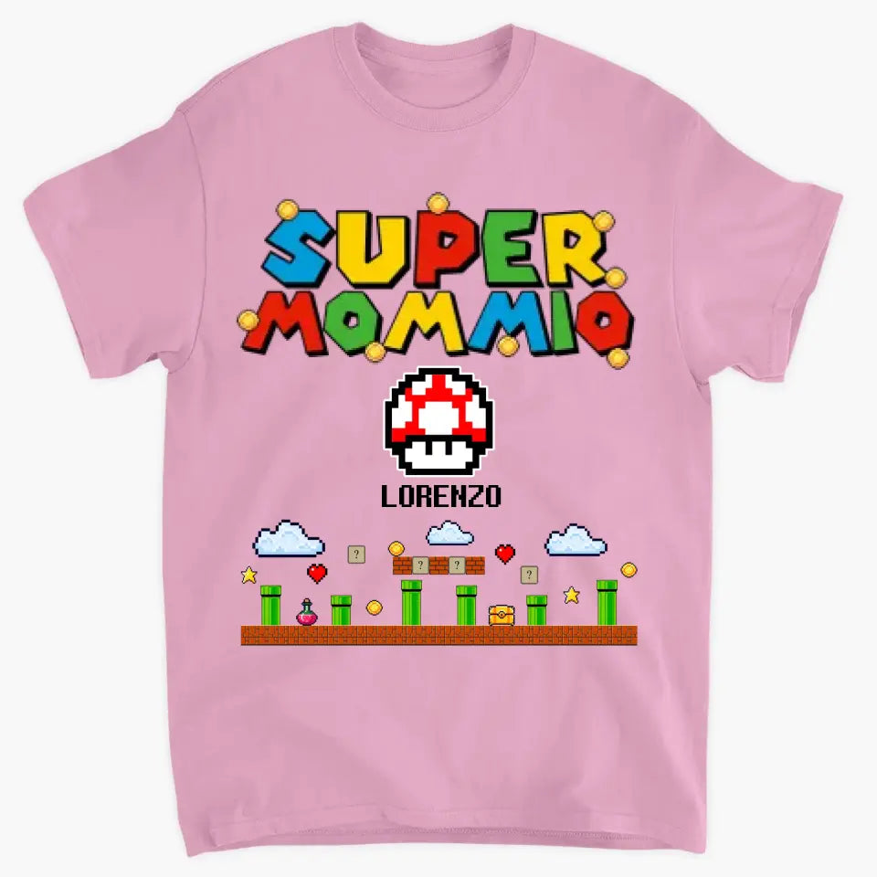 Super Momio - Personalized Custom T-shirt - Mother's Day, Birthday Gift For Mom, Grandma, Family Members