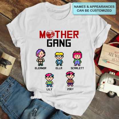 Mother Gang - Personalized Custom T-shirt - Mother's Day, Birthday Gift For Mom, Grandma, Family Members