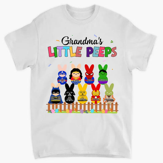 Grandma's Favorite Peeps - Personalized Custom T-shirt - Easter's Day, Mother's Day Gift For Mom, Grandma, Family Members