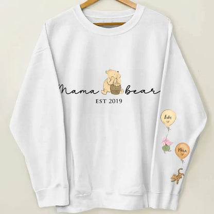 Mama Bear - Personalized Custom T-shirt - Mother's Day, Birthday Gift For Mom, Grandma, Family Members