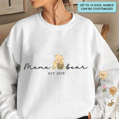 Mama Bear - Personalized Custom T-shirt - Mother's Day, Birthday Gift For Mom, Grandma, Family Members