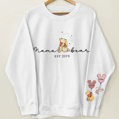 Mommy Bear - Personalized Custom T-shirt - Mother's Day, Birthday Gift For Mom, Grandma, Family Members