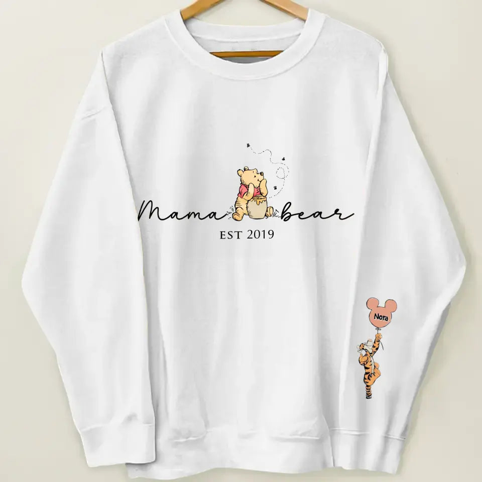 Mommy Bear - Personalized Custom T-shirt - Mother's Day, Birthday Gift For Mom, Grandma, Family Members