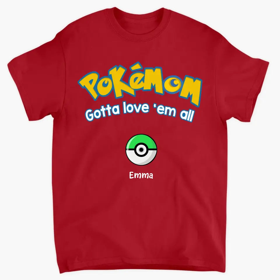 Pokemum- Personalized Custom T-shirt - Mother's Day, Gift For Mom, Family Members