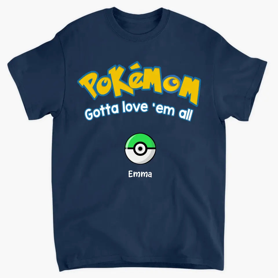 Pokemum- Personalized Custom T-shirt - Mother's Day, Gift For Mom, Family Members