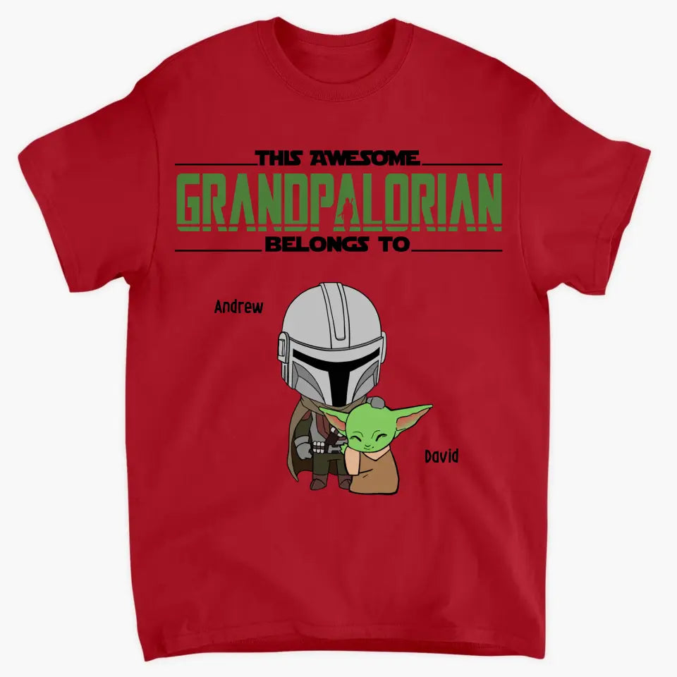 This Dadalorian Belong To - Personalized Custom T-shirt - Gift For Family Members