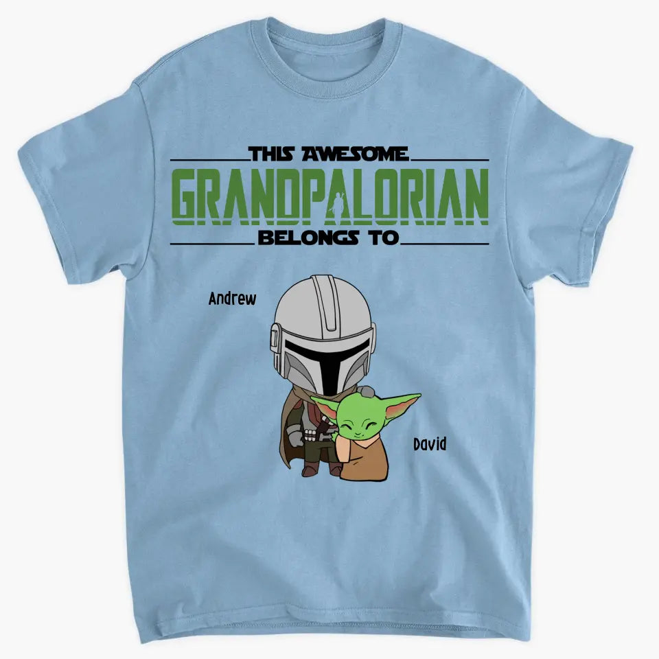 This Dadalorian Belong To - Personalized Custom T-shirt - Gift For Family Members