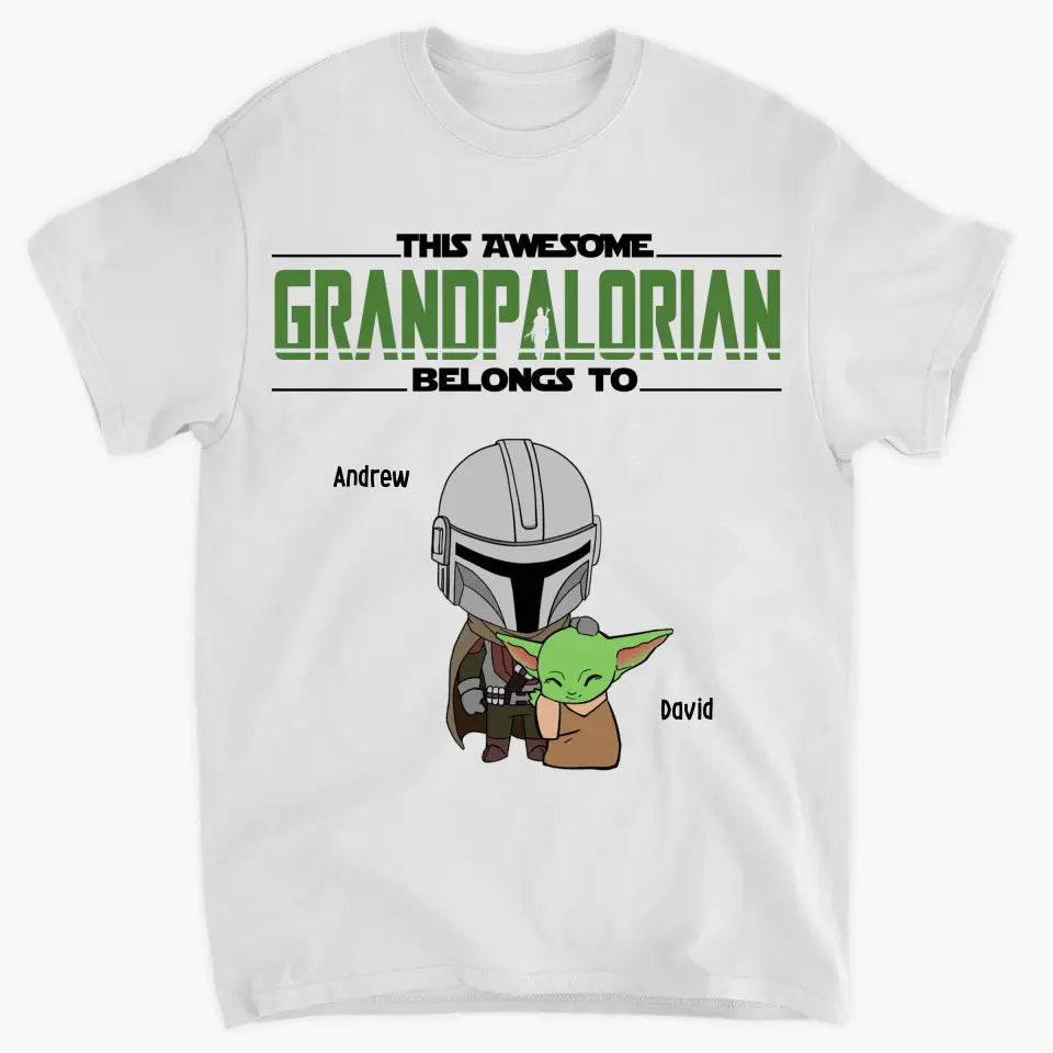 This Dadalorian Belong To - Personalized Custom T-shirt - Gift For Family Members