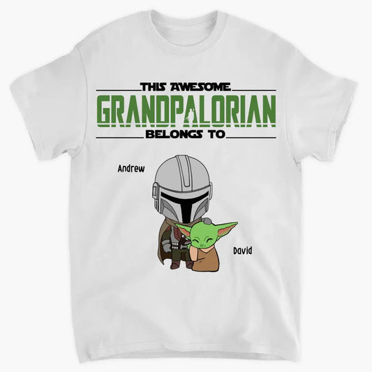 This Dadalorian Belong To - Personalized Custom T-shirt - Gift For Family Members