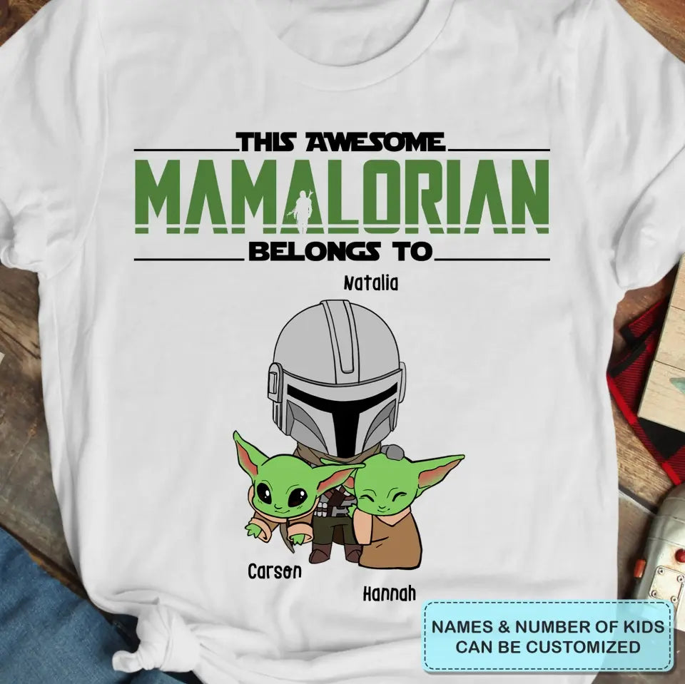 This Dadalorian Belong To - Personalized Custom T-shirt - Gift For Family Members