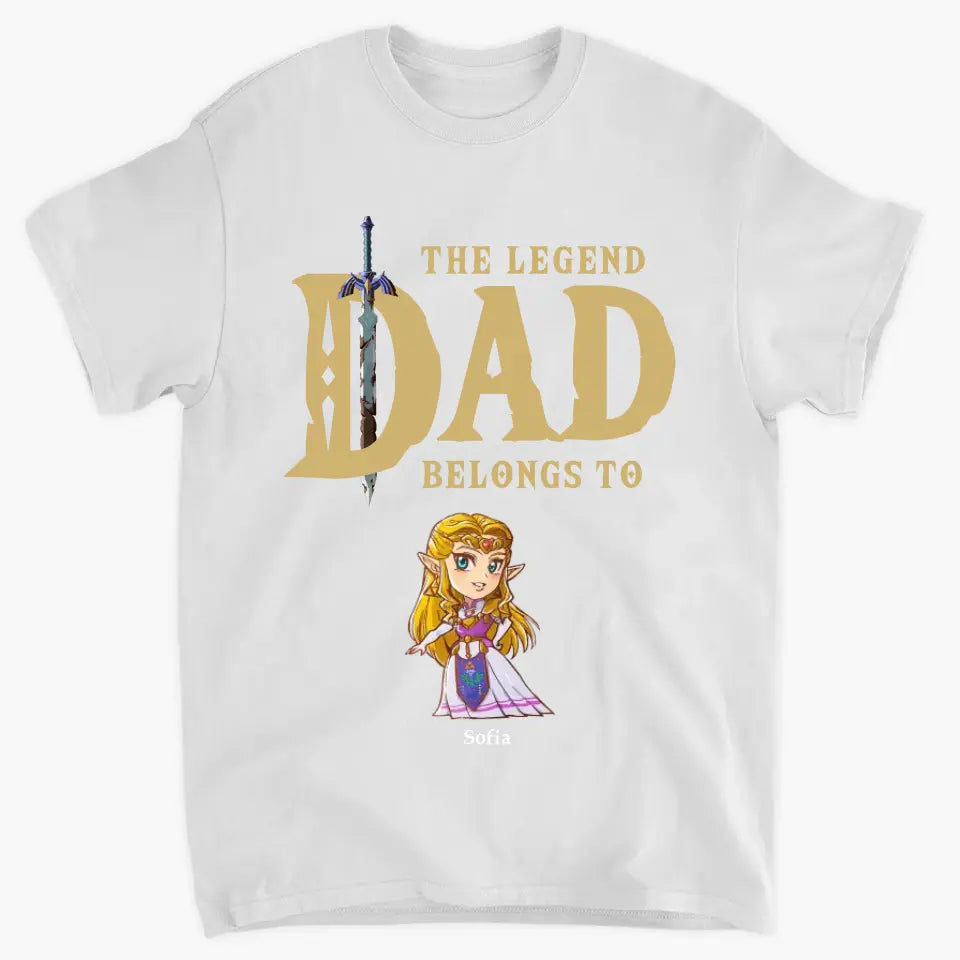 The Legend Dad Belong To - Personalized Custom T-shirt - Father's Day Gift For Dad