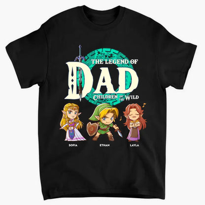 The Legend Of Dad - Personalized Custom T-shirt - Gift For Family Members