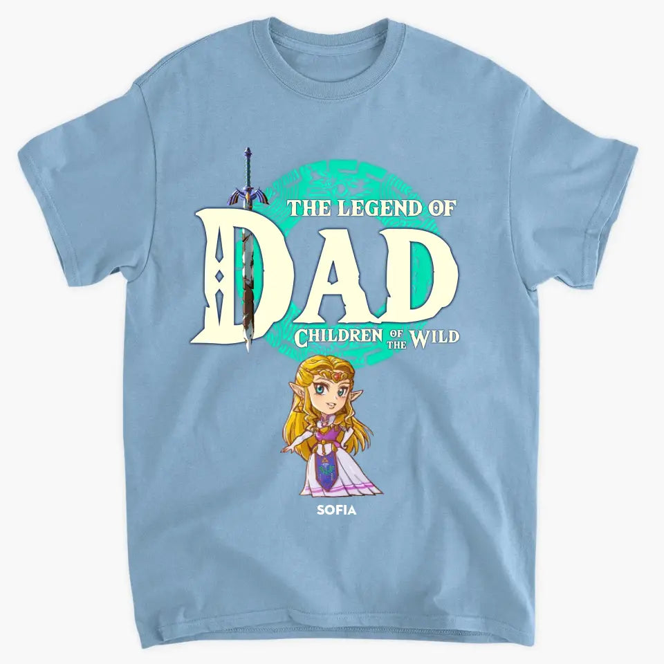 The Legend Of Dad - Personalized Custom T-shirt - Gift For Family Members