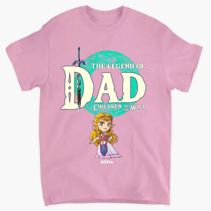 The Legend Of Dad - Personalized Custom T-shirt - Gift For Family Members