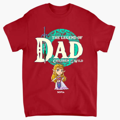 The Legend Of Dad - Personalized Custom T-shirt - Gift For Family Members