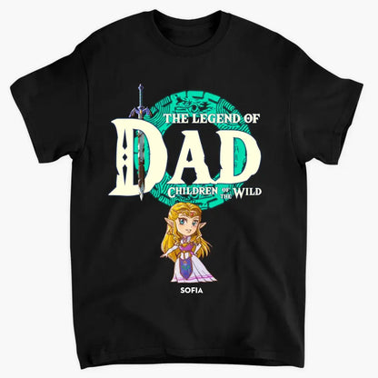 The Legend Of Dad - Personalized Custom T-shirt - Gift For Family Members