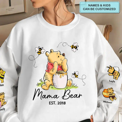 Mama Bear - Personalized Custom Sweatshirt - Mother's Day, Father's Day Gift For Mom, Grandma