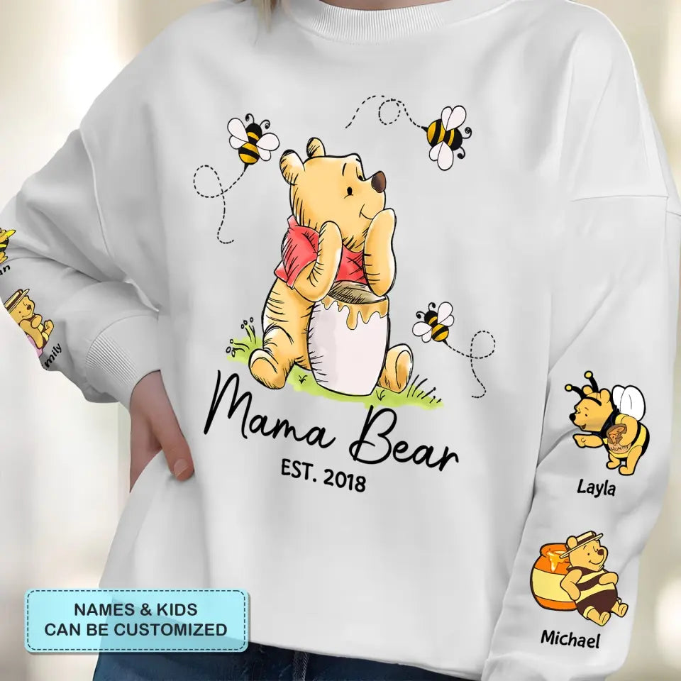 Mama Bear - Personalized Custom Sweatshirt - Mother's Day, Father's Day Gift For Mom, Grandma