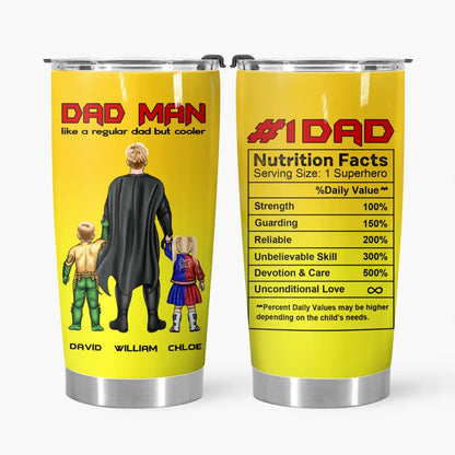 Dad Man - Personalized Custom Tumbler - Father's Day, Birthday For Dad, Family Members