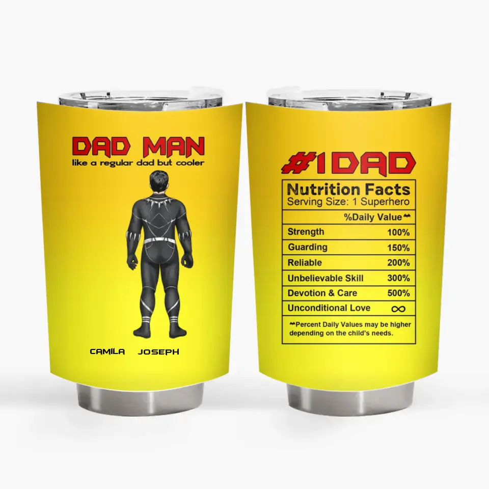 Dad Man - Personalized Custom Tumbler - Father's Day, Birthday For Dad, Family Members