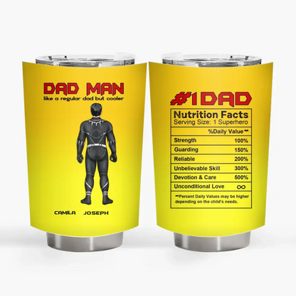 Dad Man - Personalized Custom Tumbler - Father's Day, Birthday For Dad, Family Members