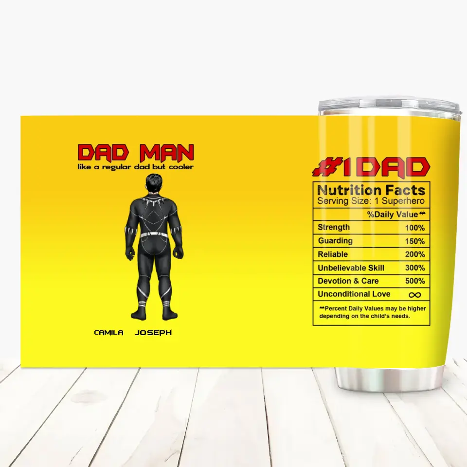 Dad Man - Personalized Custom Tumbler - Father's Day, Birthday For Dad, Family Members