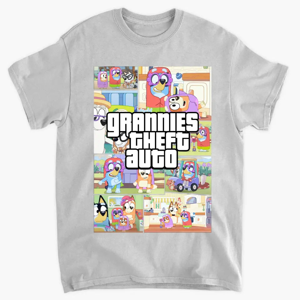 Grannies Thef Auto - Personalized Custom T-shirt - Mother's Day Gift For Mom, Grandma, Family Members