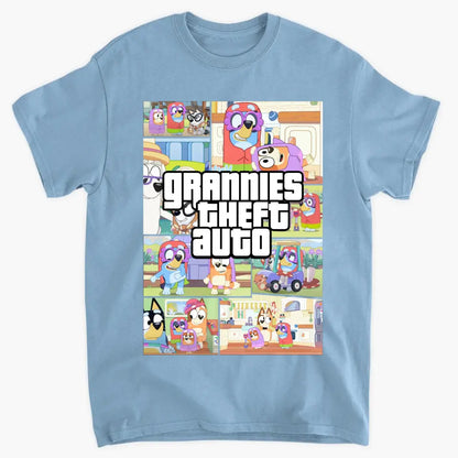 Grannies Thef Auto - Personalized Custom T-shirt - Mother's Day Gift For Mom, Grandma, Family Members