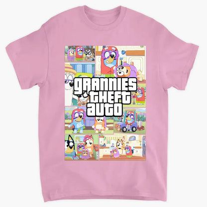 Grannies Thef Auto - Personalized Custom T-shirt - Mother's Day Gift For Mom, Grandma, Family Members